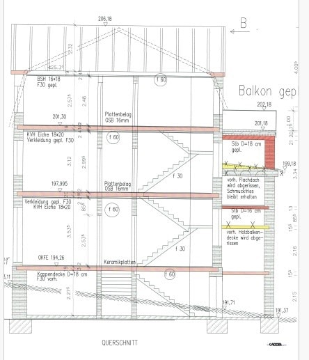 Schnittzeichnung Arnsberg
