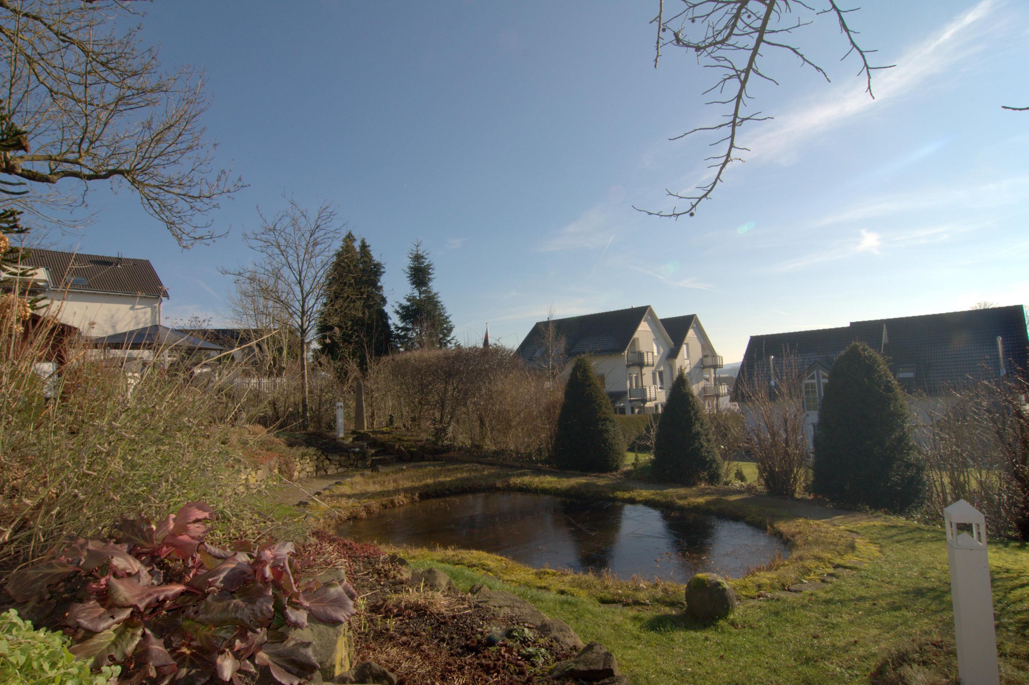 Blick über den Gartenbereich