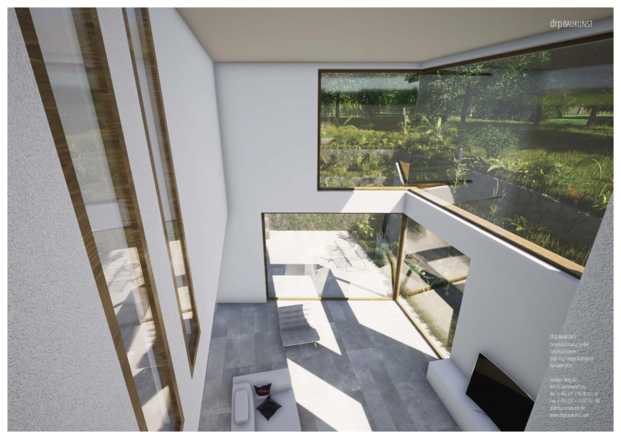 Perspektive Blick von der Galerie