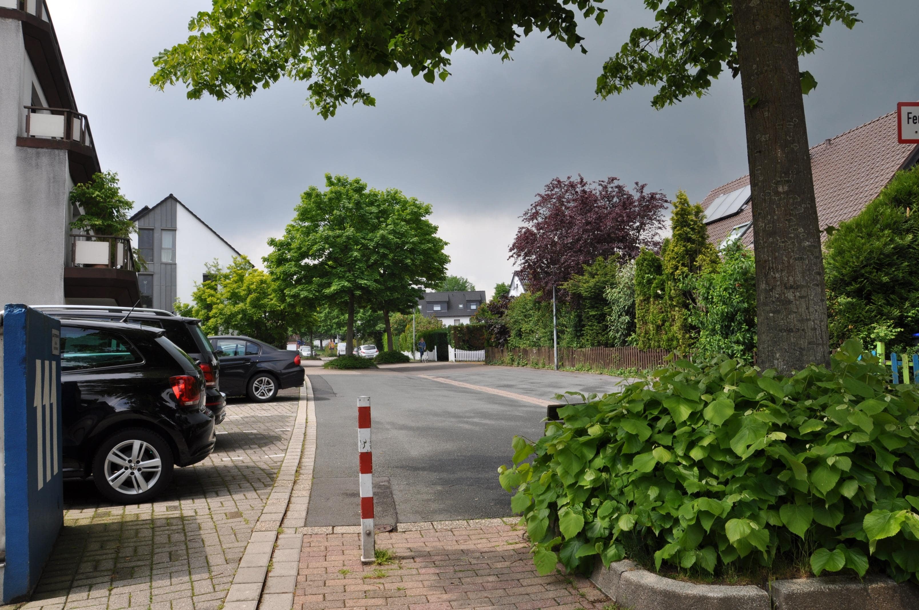 Blick ins Wohngebiet